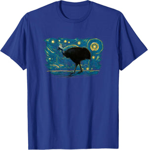 Retro Vintage Style Cassowary T-Shirt - T-Shirt | Royal