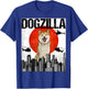 Funny Vintage Japanese Dogzilla Akita T-Shirt - T-Shirt | Royal