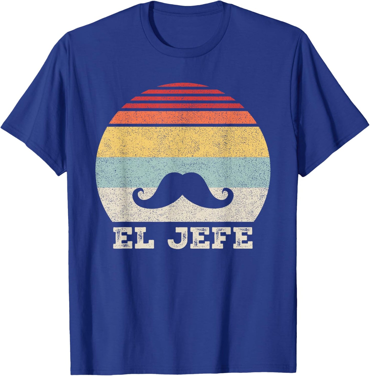 Retro El Jefe Shirt Funny Mexican Boss Funny Cinco De Mayo T-Shirt - T-Shirt | Royal