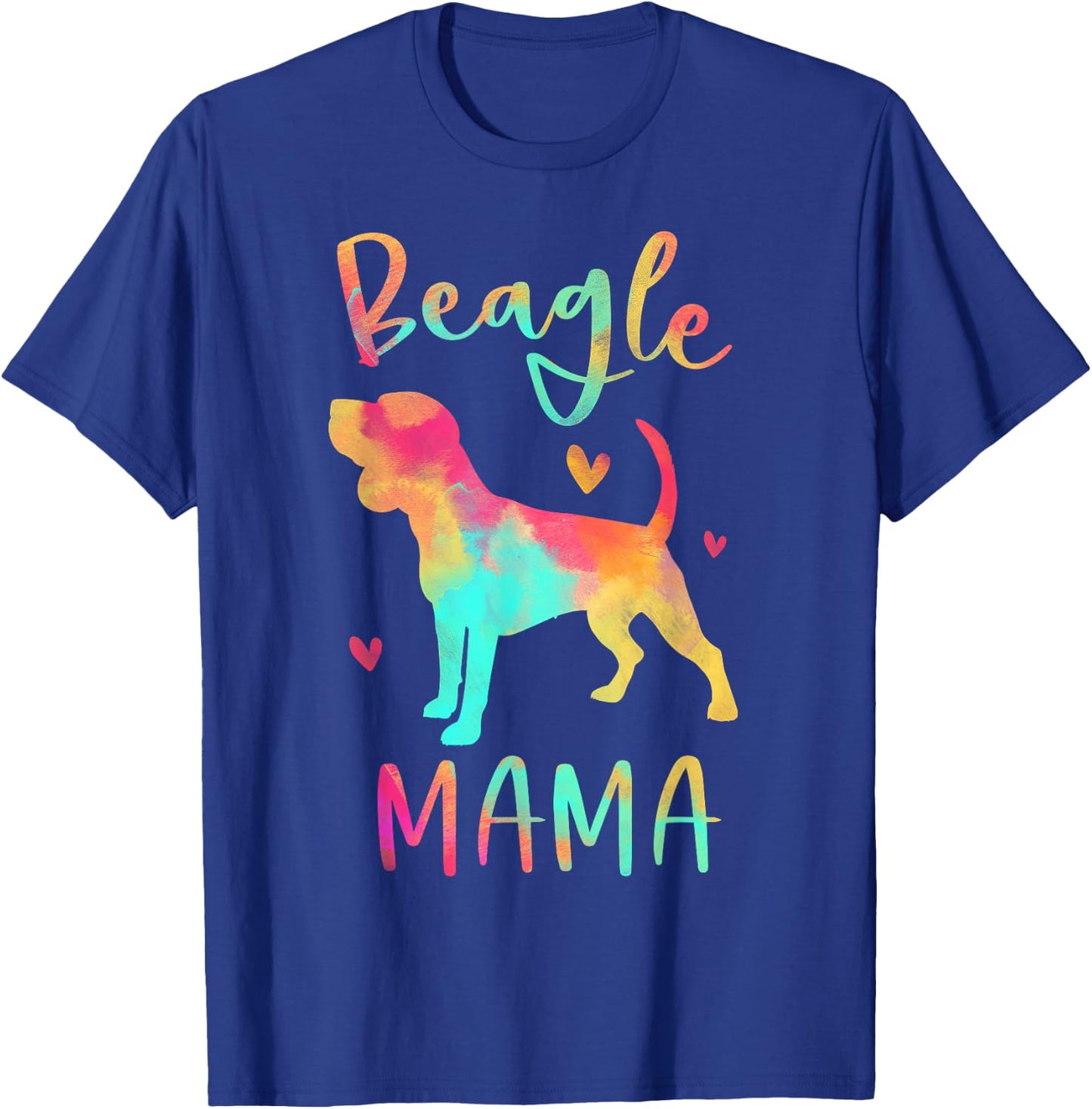 Beagle Mama Colorful Beagle Gifts Dog Mom T-Shirt - T-Shirt | Royal