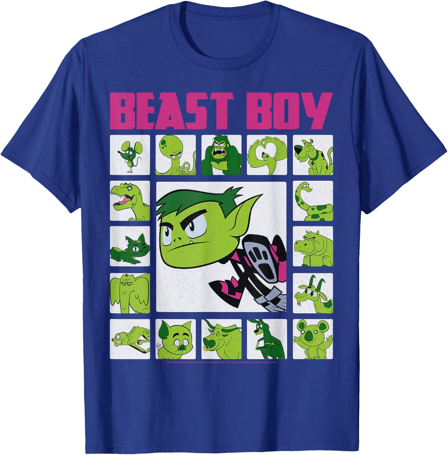 DC Comics Teen Titans Go! Beast Boy Box Up T-Shirt - T-Shirt | Royal