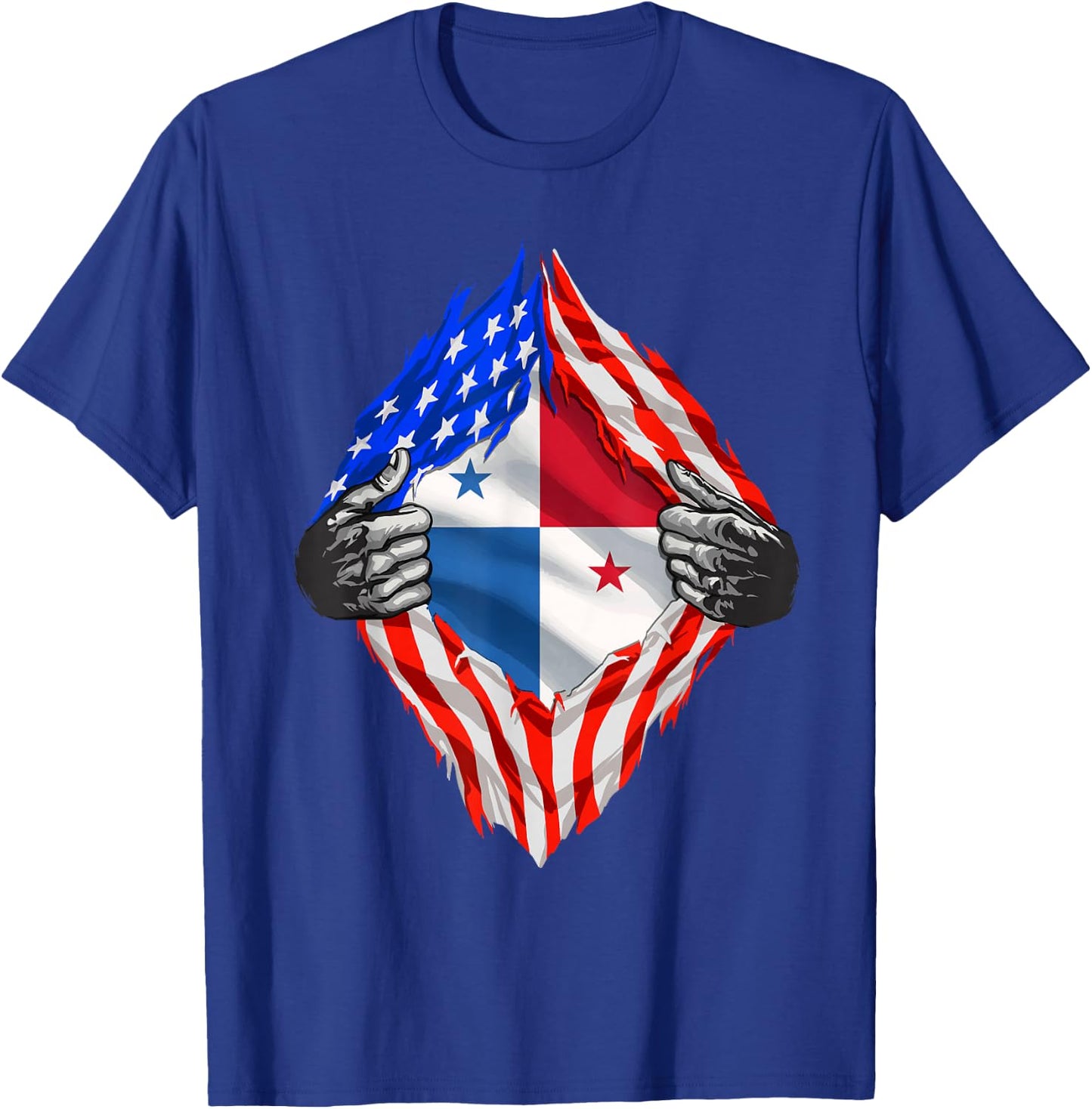 Panama Shirt American Panamanian Flag Hispanic Pride Roots T-Shirt - T-Shirt | Royal