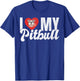 I love my Pitbull T-Shirt - T-Shirt | Royal