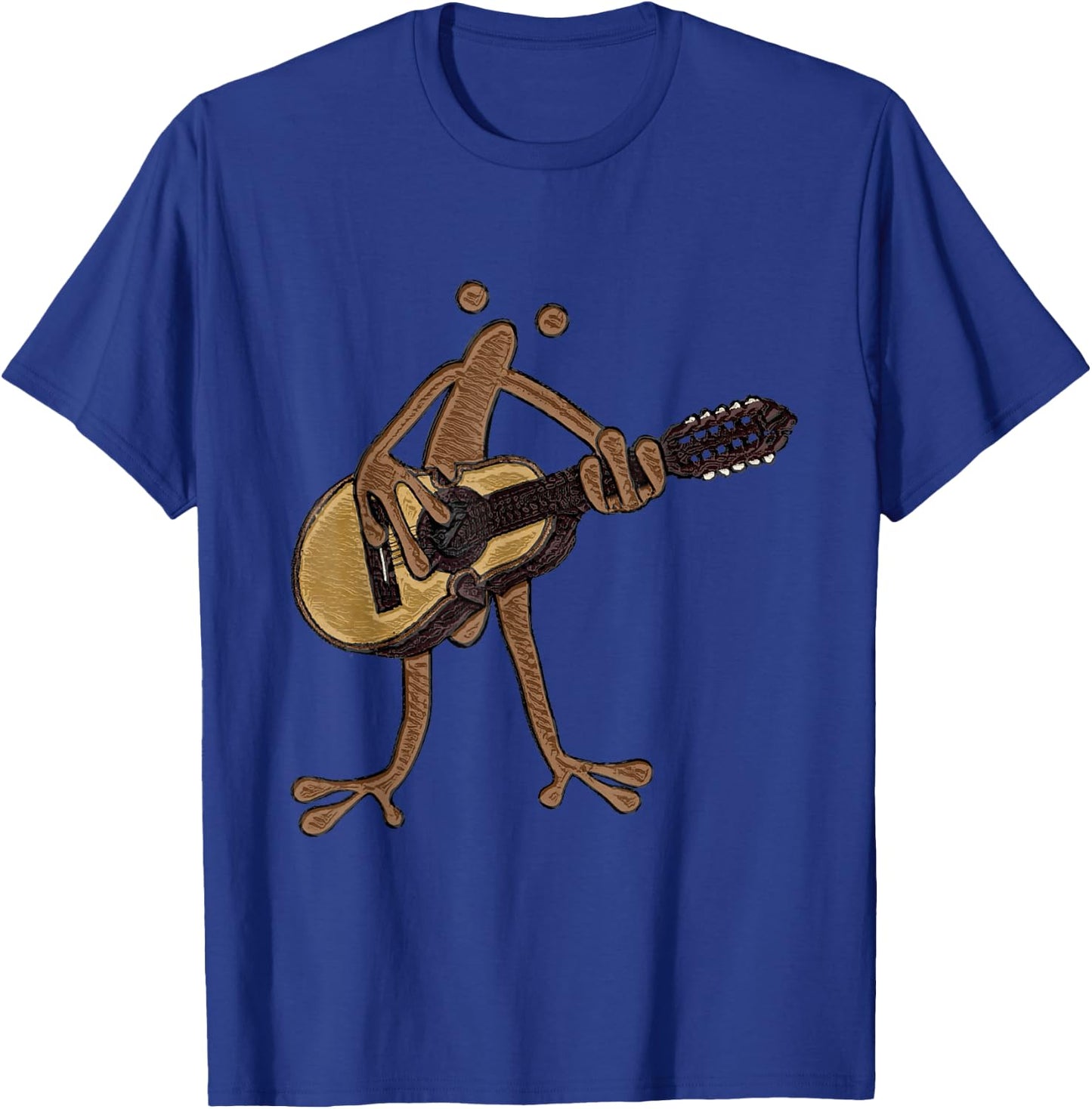 Coqui Taino Playing the Puerto Rican Boricua Cuatro T-Shirt - T-Shirt | Royal