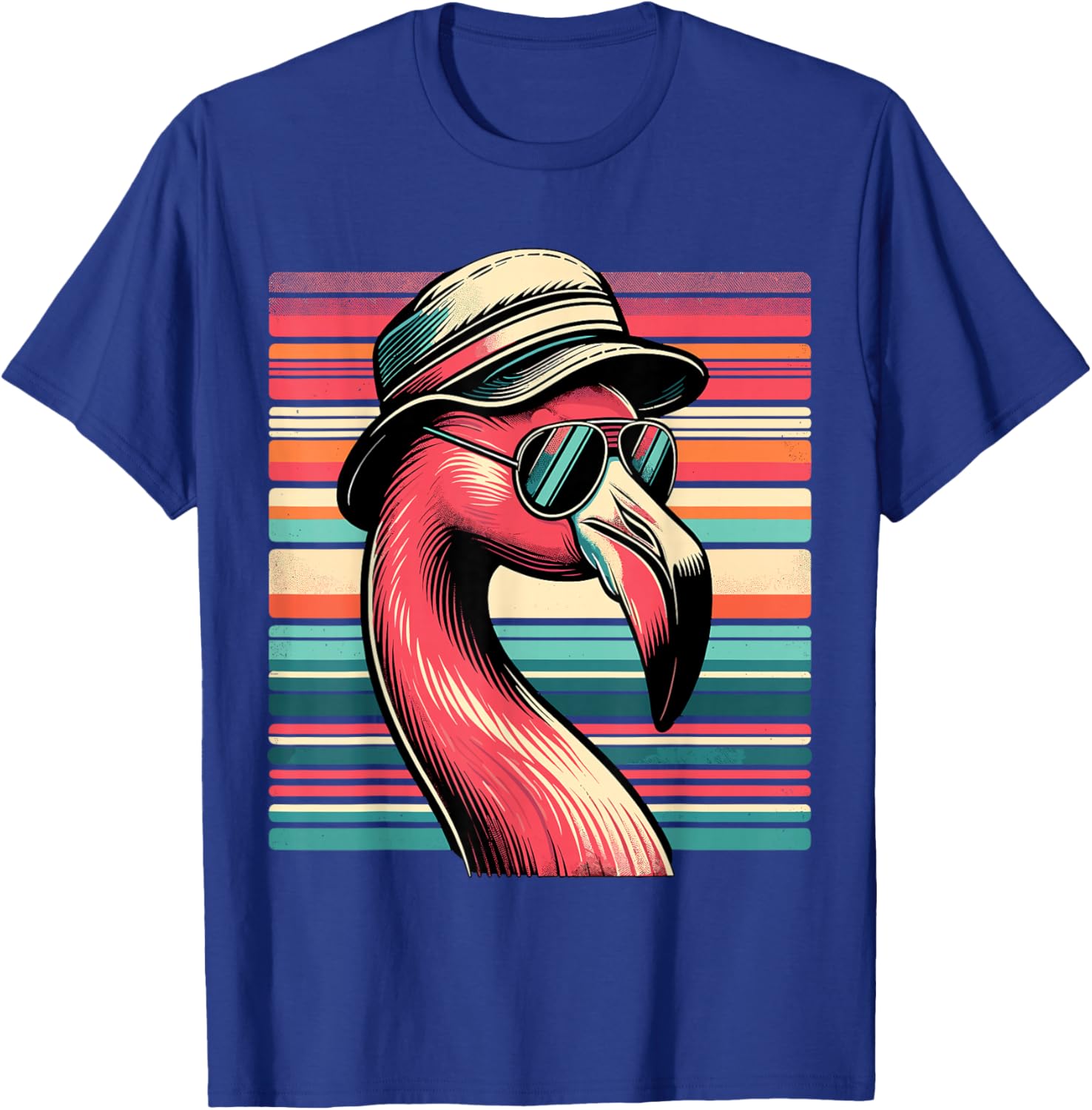 Flamingo in Sunglasses Flamingo T-Shirt - T-Shirt | Royal