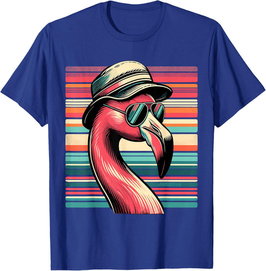 Flamingo in Sunglasses Flamingo T-Shirt - T-Shirt | Royal