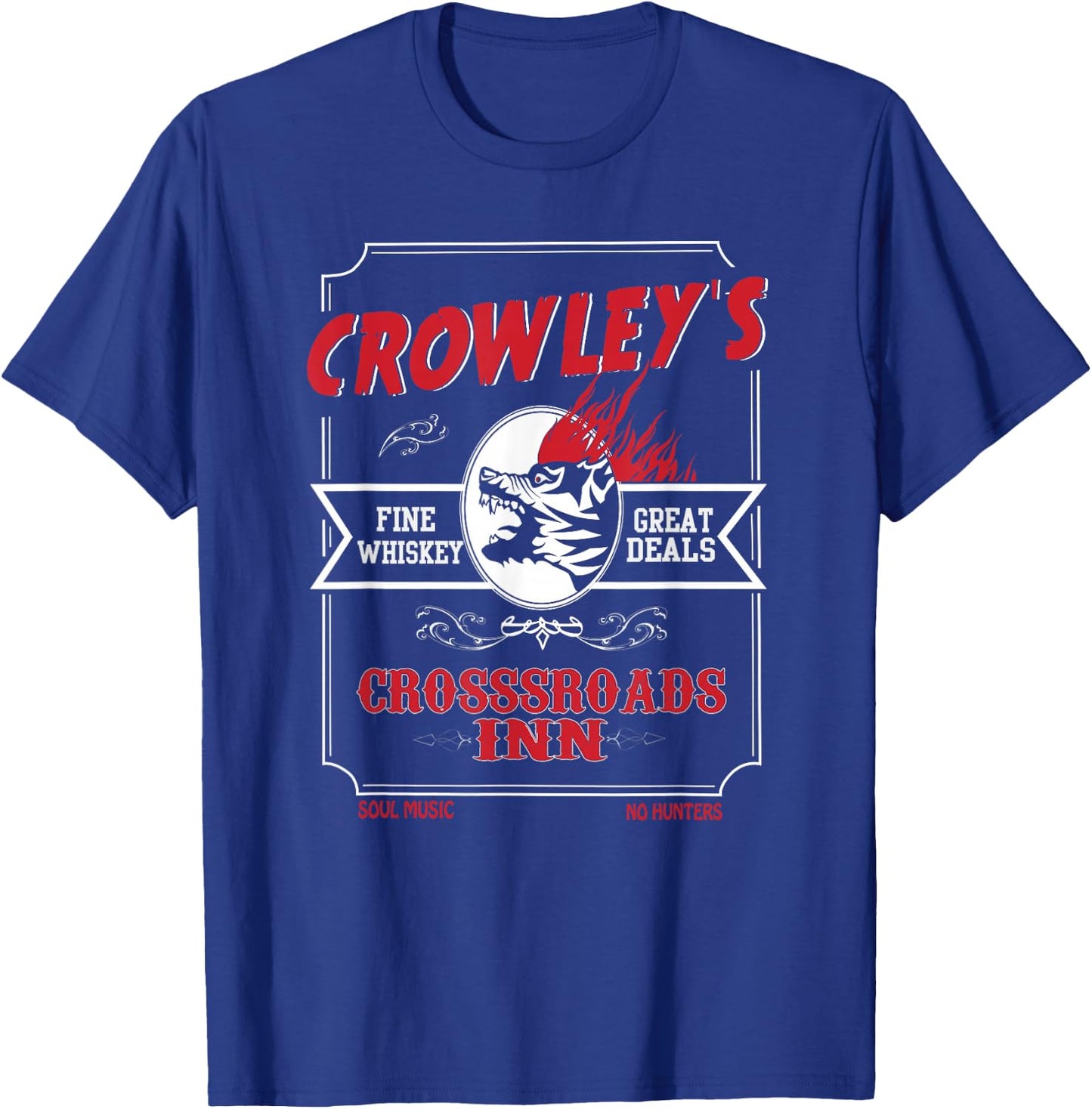 Retro Crossroads Dive Bar T-Shirt - T-Shirt | Royal
