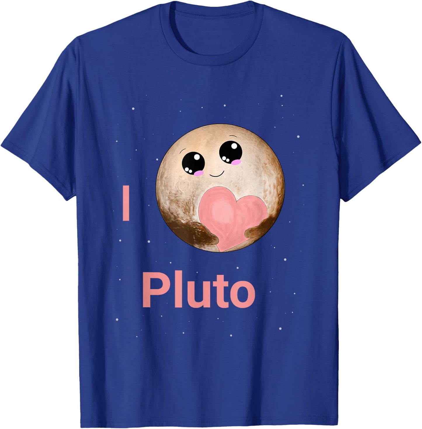 I Love Pluto Heart Cute Pluto Planet Space Kawaii T-Shirt - T-Shirt | Royal