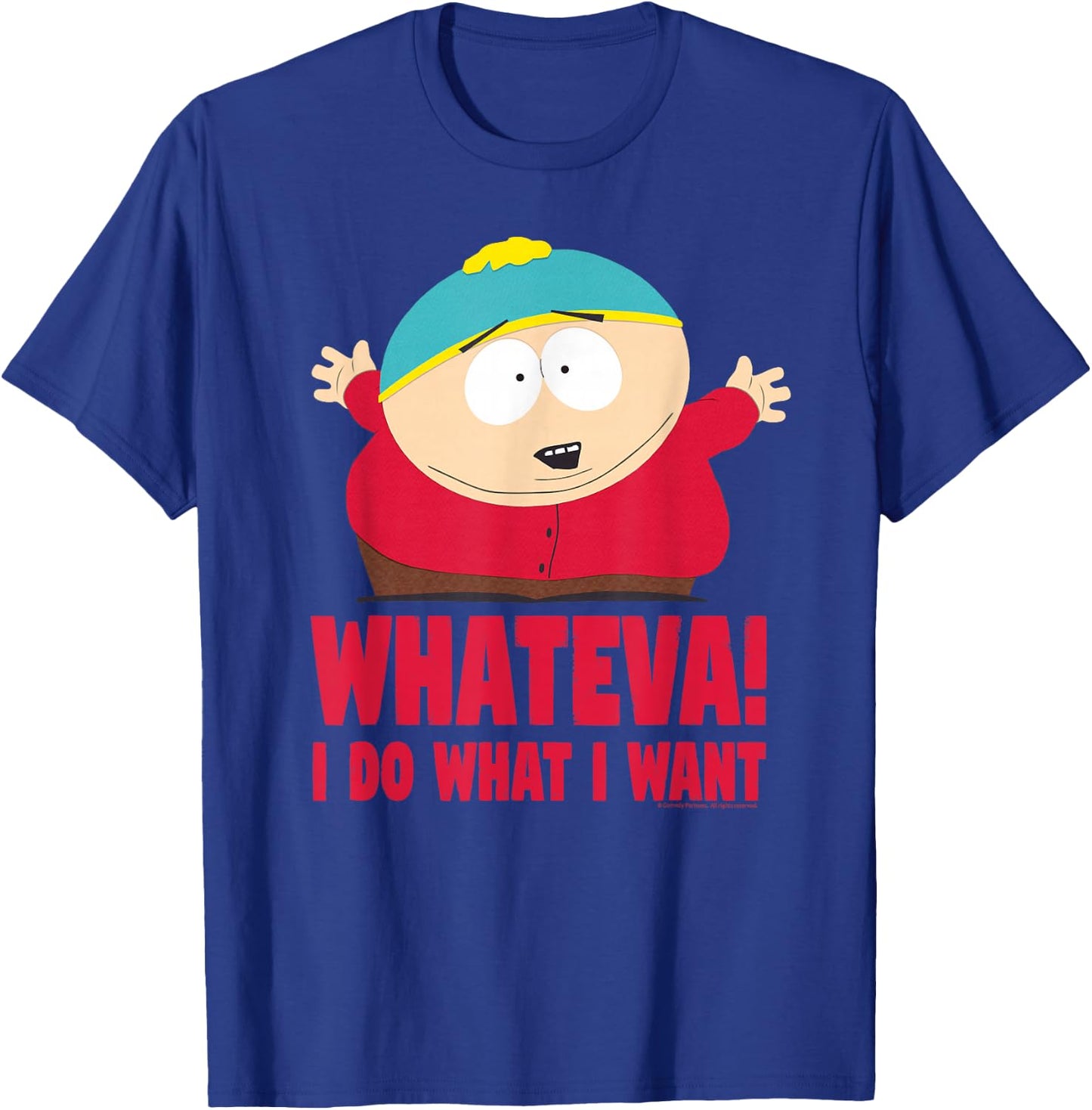 South Park Cartman Classic Fit - Black , Short Sleeve, Casual T-Shirt - T-Shirt | Royal
