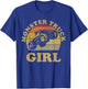Monster Truck Girl Shirt Retro Vintage Sunset Design Girls T-Shirt - T-Shirt | Royal