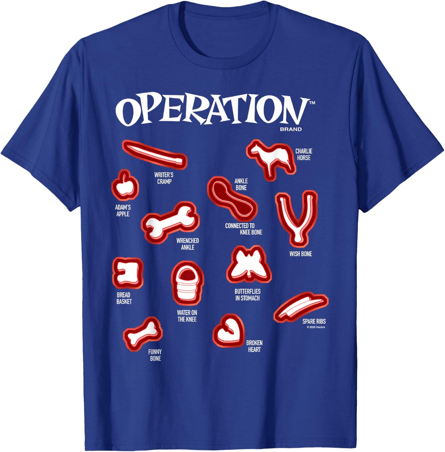 Operation Classic Icon & Game Pieces T-Shirt - T-Shirt | Royal