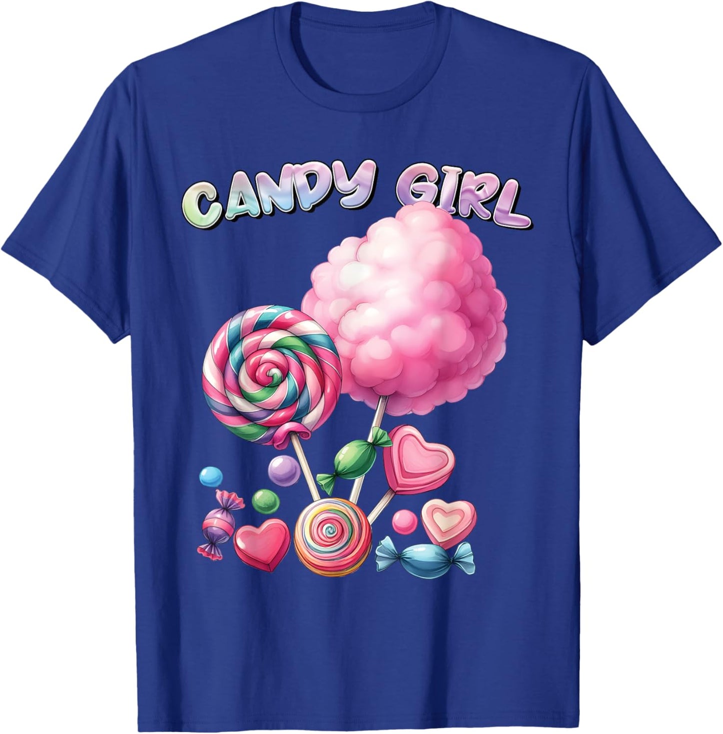 Candy Girls Dress Halloween Costume Girls Treat Lover T-Shirt - T-Shirt | Royal