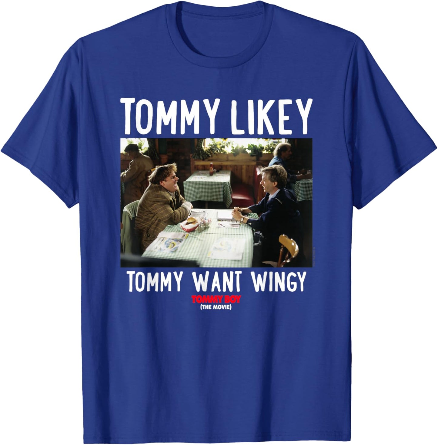 Tommy Boy Tommy Likey , Small, Black T-Shirt - T-Shirt | Royal