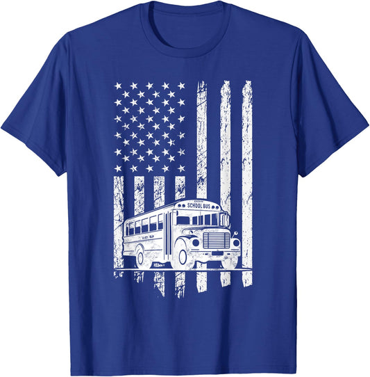 School bus driver us bus driver school T-Shirt - T-Shirt | Royal