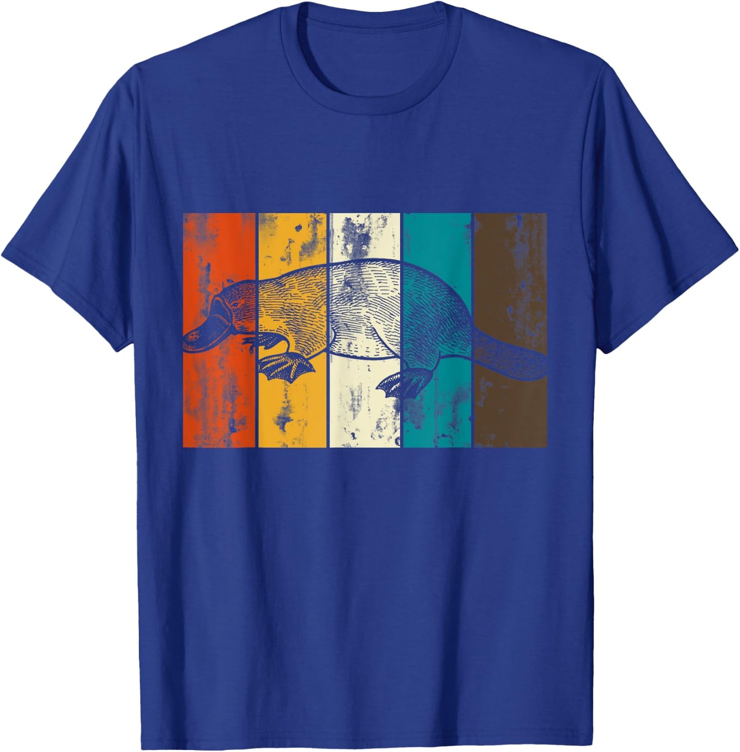 Retro Platypus T-Shirt - T-Shirt | Royal