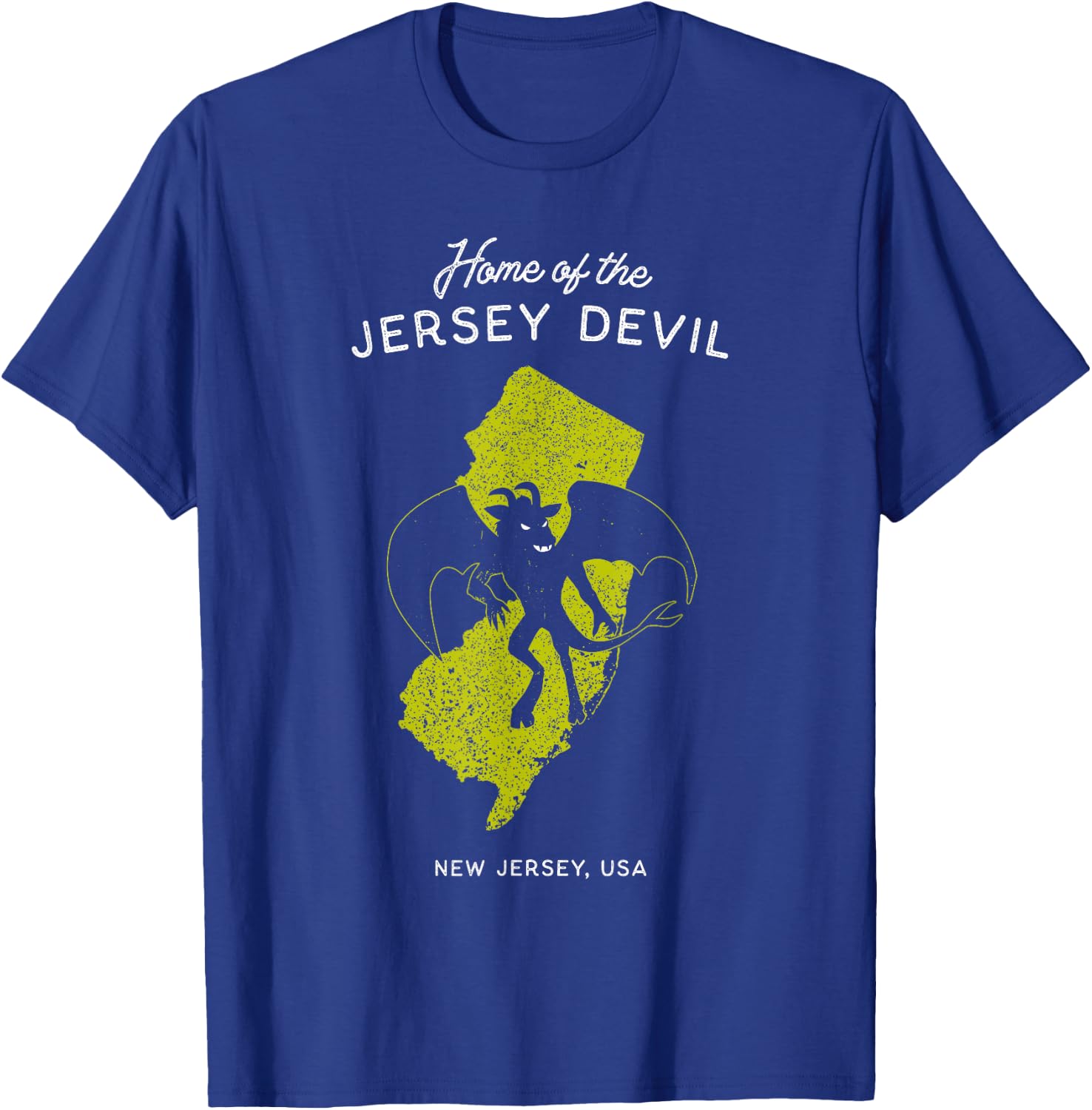 Home of the Jersey Devil - New Jersey, USA T-Shirt - T-Shirt | Royal