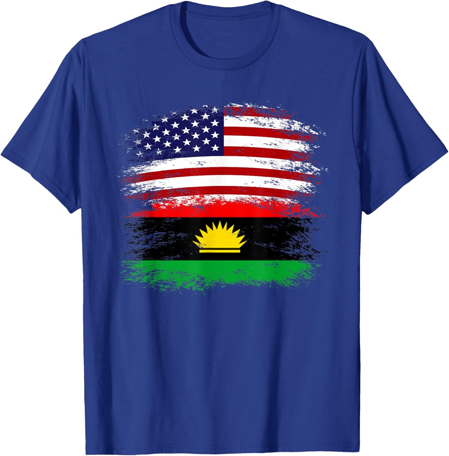 Biafra American Flag Vintage Retro Gift T-Shirt - T-Shirt | Royal