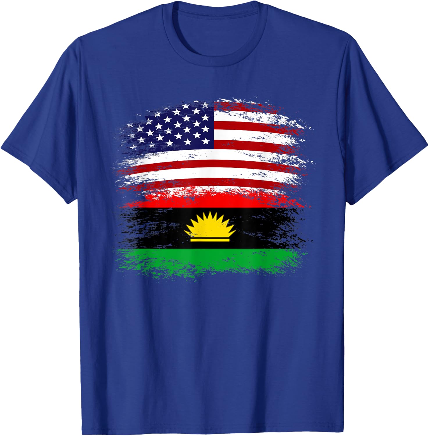 Biafra American Flag Vintage Retro Gift T-Shirt - T-Shirt | Royal