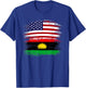 Biafra American Flag Vintage Retro Gift T-Shirt - T-Shirt | Royal