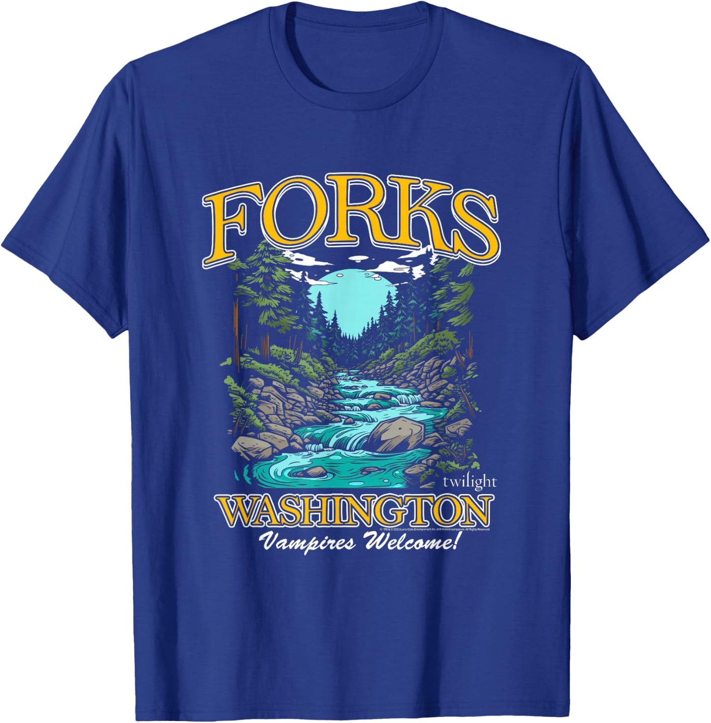Twilight Forks Washington Vampires Welcome T-Shirt - T-Shirt | Royal