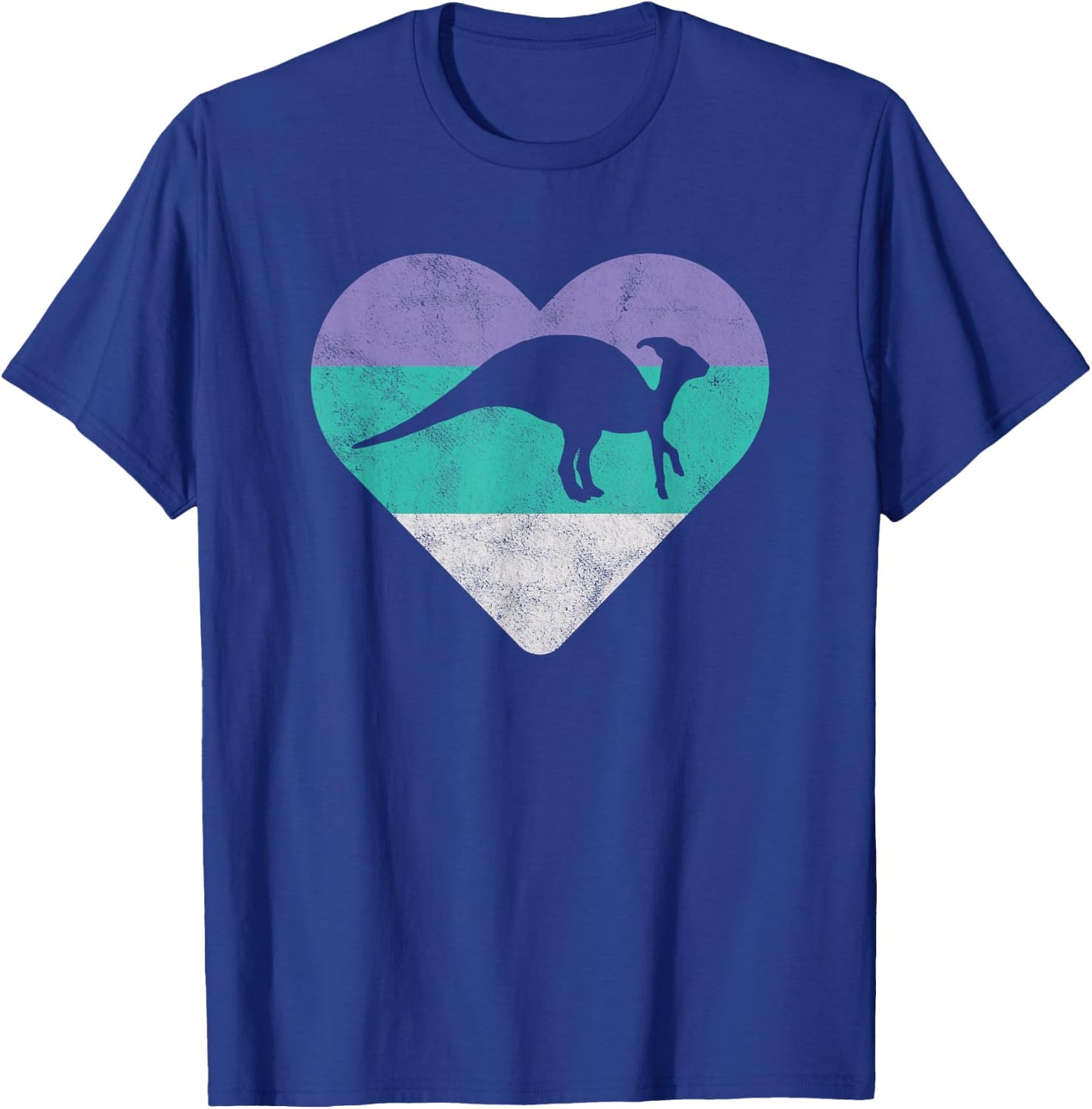 Parasaurolophus Retro Dinosaur Gift or Girls T-Shirt - T-Shirt | Royal
