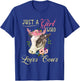 Funny Just a Girl Who Loves Cows Girls, Women and Cow Owners T-Shirt - T-Shirt | Royal