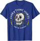 Everything Hurts And I'm Hungry Funny Workout Gym Skeleton T-Shirt - T-Shirt | Royal