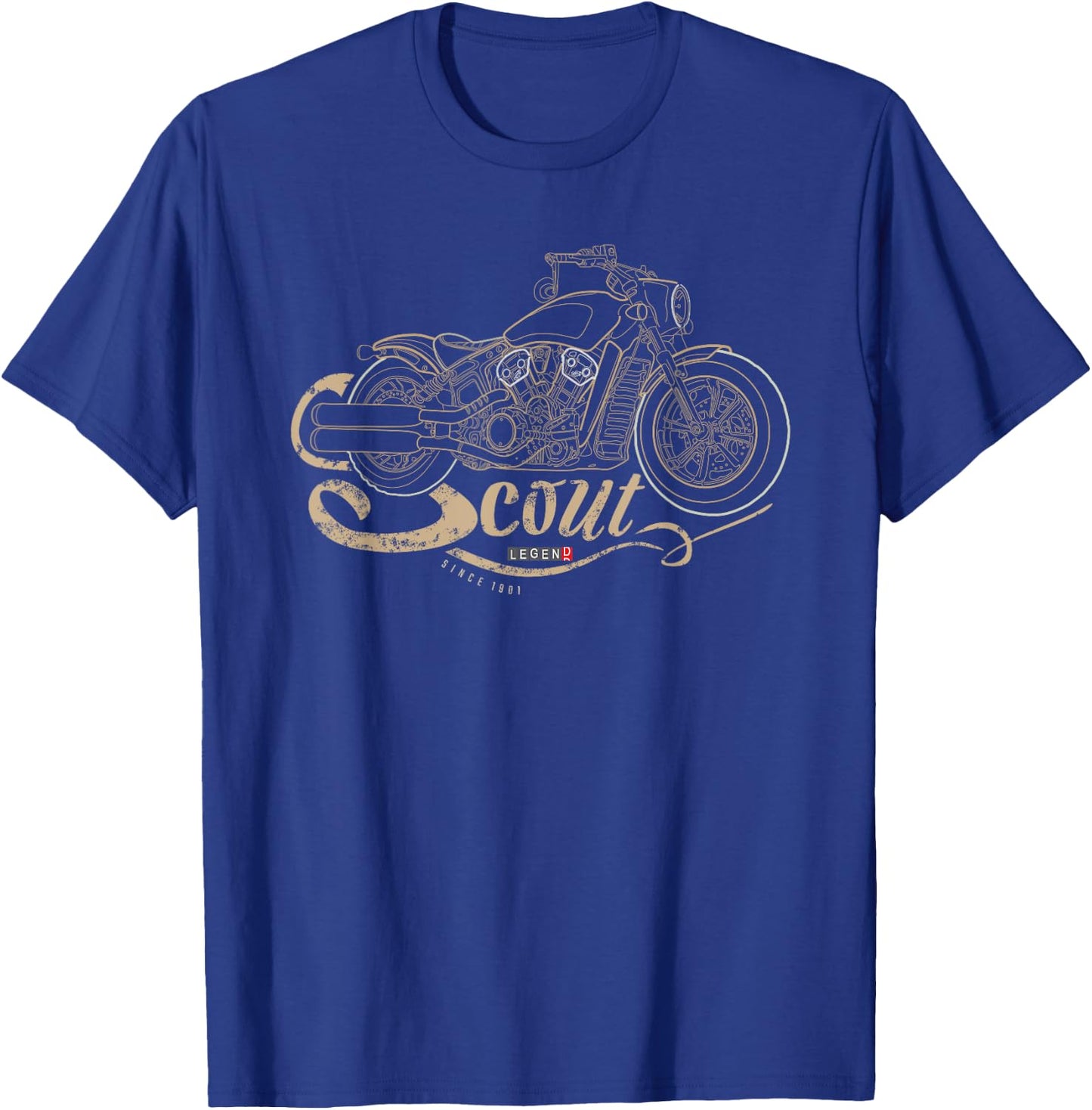 Motorcycle Scout T-Shirt - T-Shirt | Royal