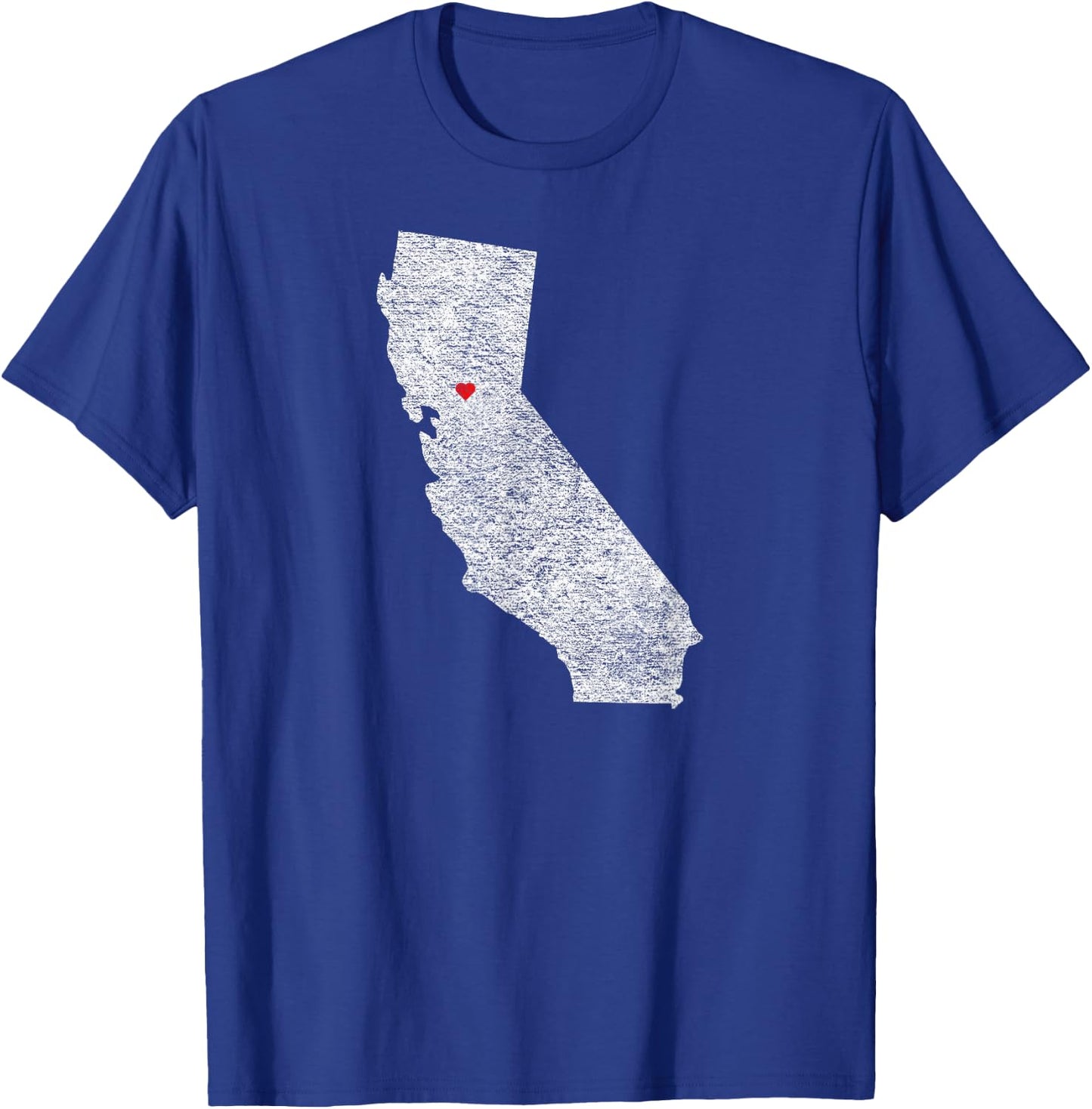 Sacramento California Love Heart Nor Cal Sac Capital T-Shirt - T-Shirt | Royal