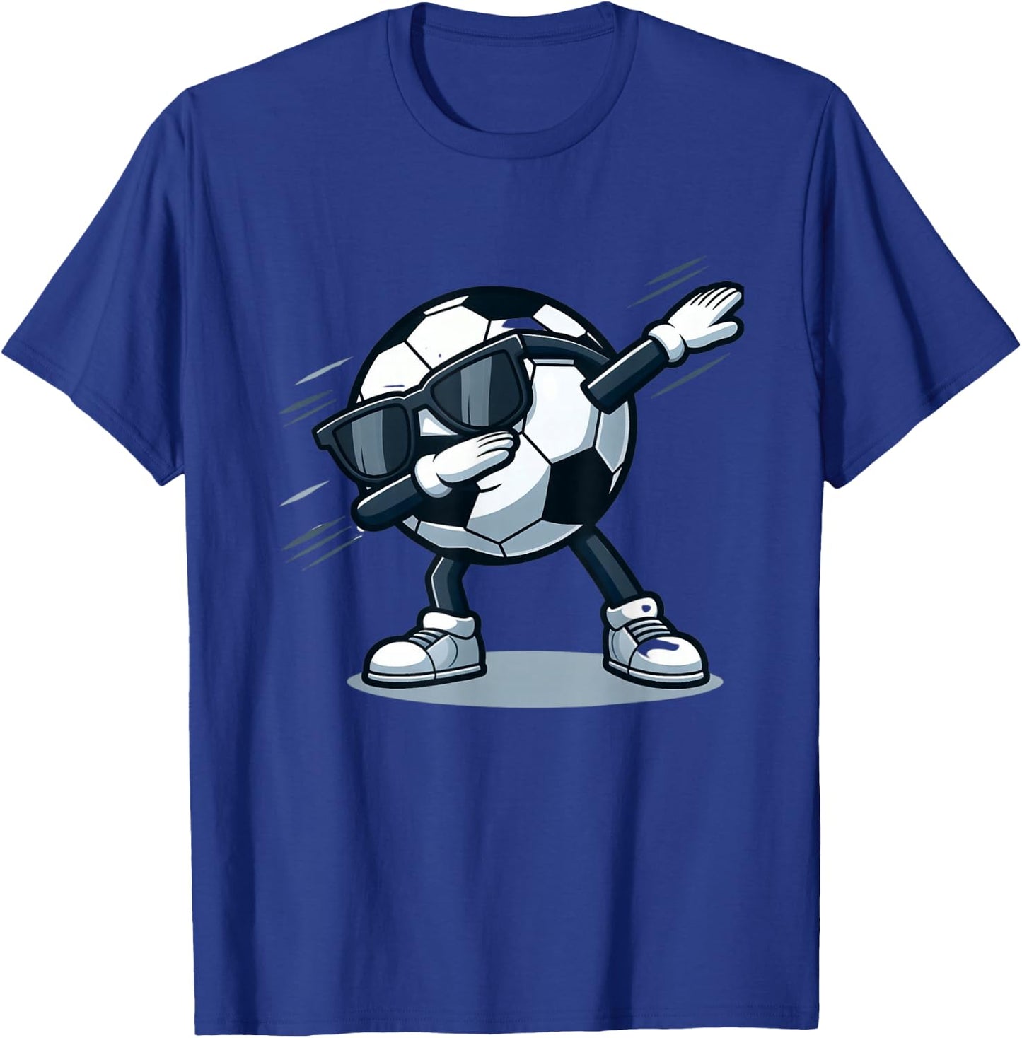 Dabbing Soccer Ball Shirt Funny Boys Men Women Sports Player T-Shirt - T-Shirt | Royal