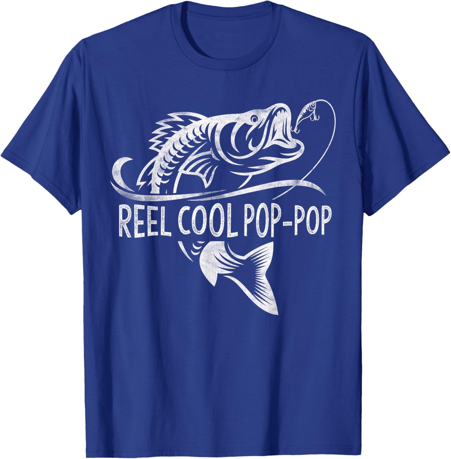 Reel Cool Pop-Pop Fishing Gifts Pop-Pop Father's Day T-Shirt - T-Shirt | Royal