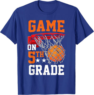 Fifth Grade Game on Basketball Back To School 5th Grade T-Shirt - T-Shirt | Royal