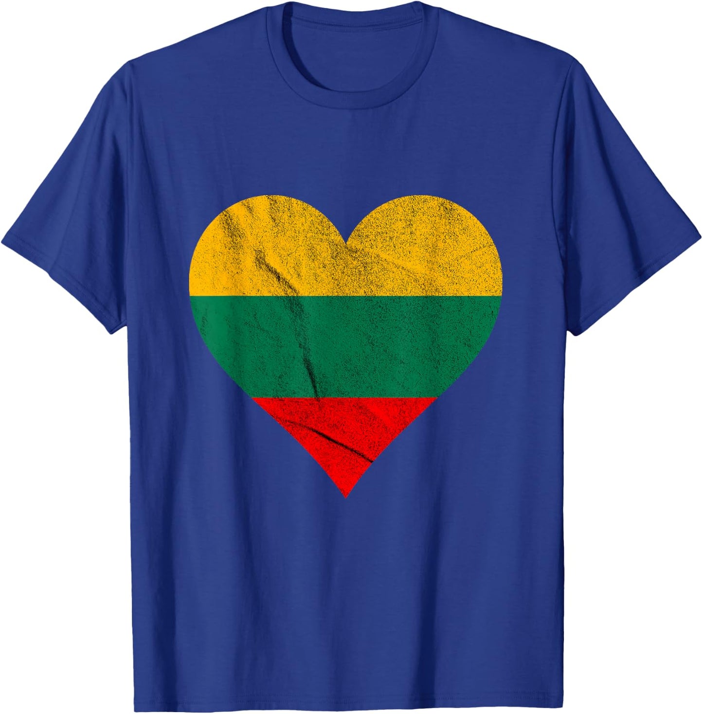 Lithuanian Heart Lithuanian Flag Lithuanian Roots T-Shirt - T-Shirt | Royal