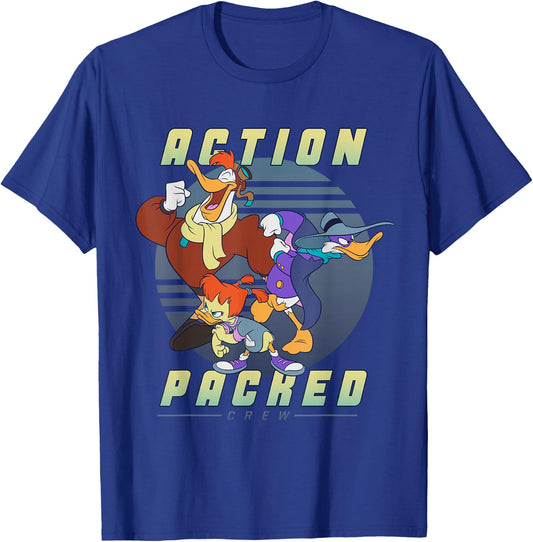 Disney Darkwing Duck Action Packed Crew T-Shirt - T-Shirt | Royal