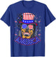Rottweiler American USA Flag 4th of July T-Shirt - T-Shirt | Royal