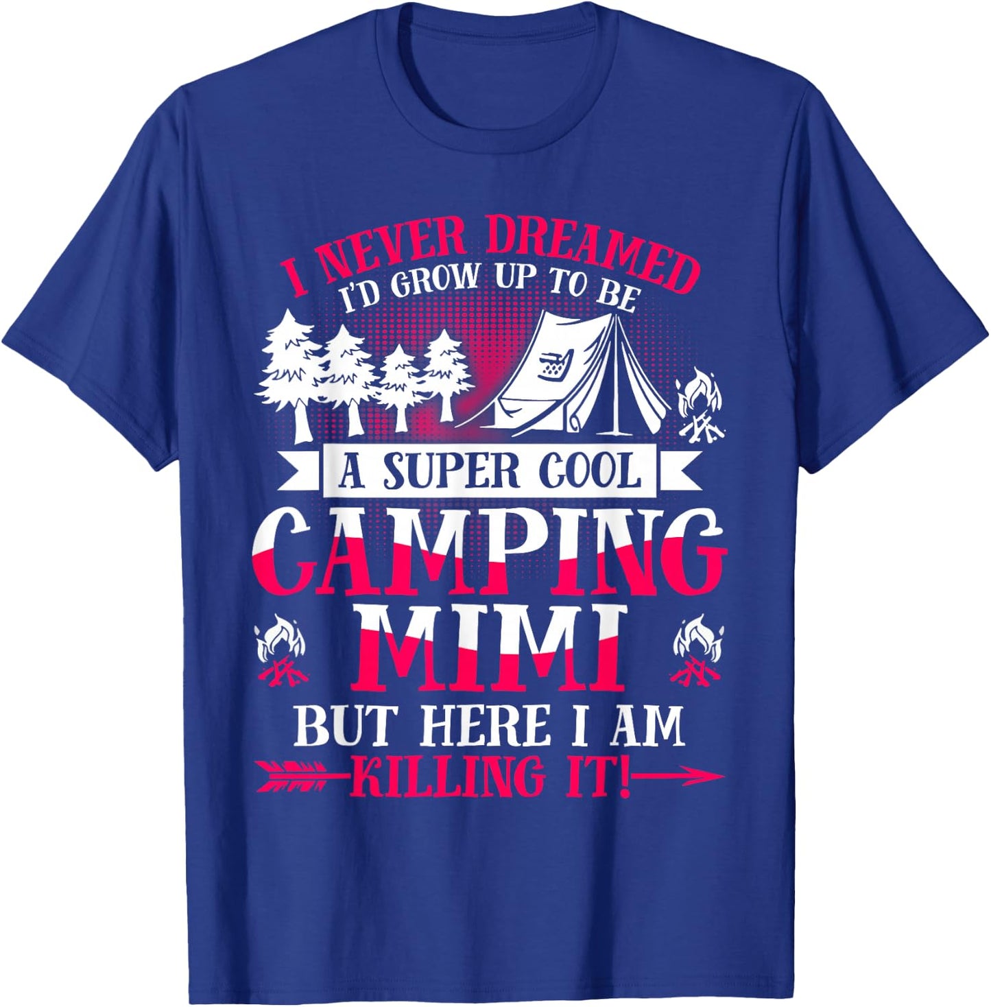Camping Mimi Supper Cool Mimi Summer Holiday T-Shirt - T-Shirt | Royal