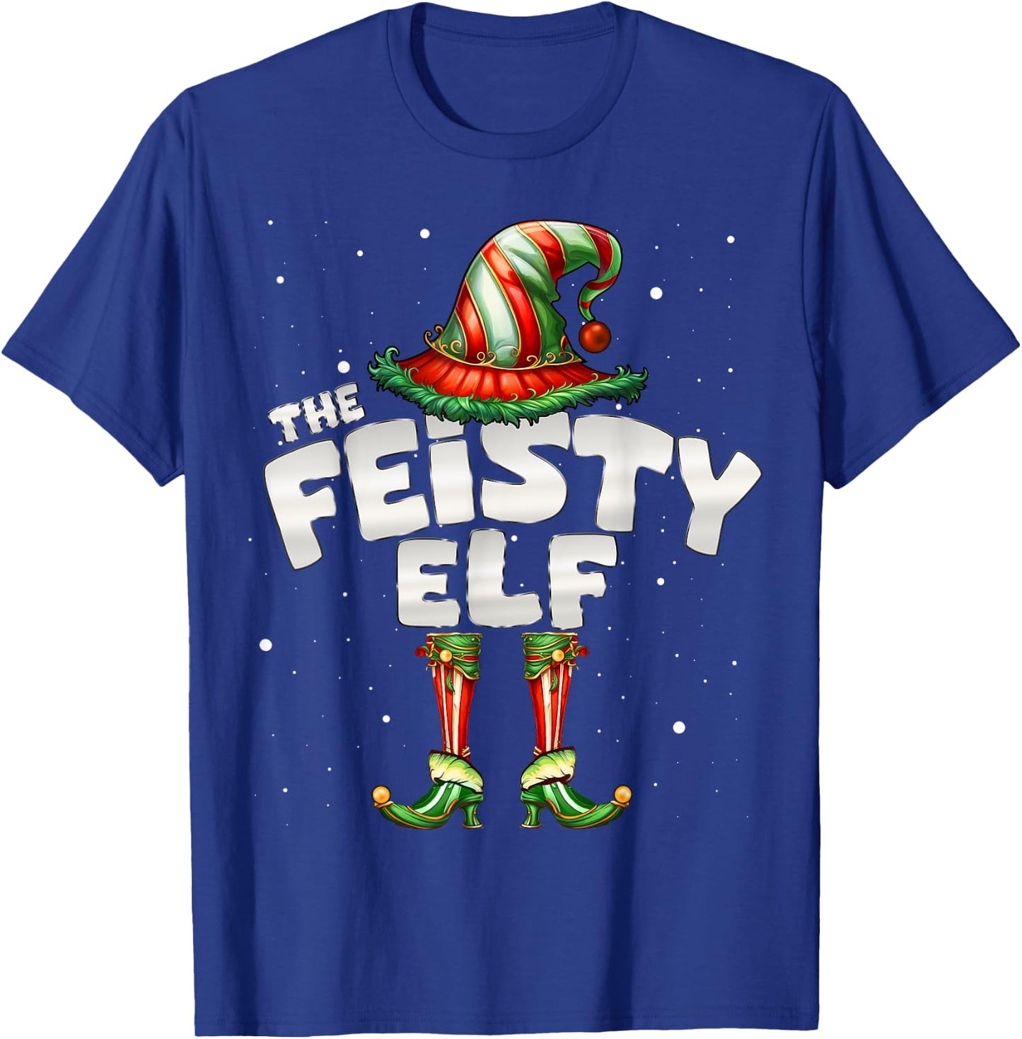 I'm The Feisty Elf Family Matching Group Christmas T-Shirt - T-Shirt | Royal