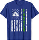 Flag with Tractor - Patriotic Farmer & Farming Gift Small T-Shirt - T-Shirt | Royal