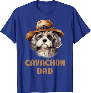 Cute Cavachon Dad Dog Lovers Gift Funny Puppy Cavachon Owner Men Women Kids T-Shirt - T-Shirt | Royal