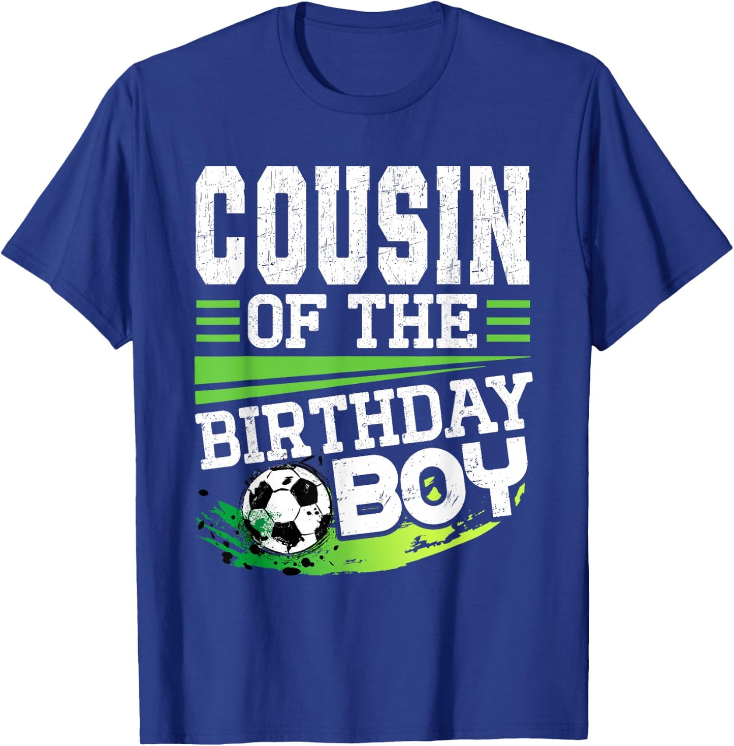 Soccer Birthday Cousin of the Birthday Boy Cousin Soccer T-Shirt - T-Shirt | Royal