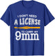 Funny 9mm Hook Knitting Crochet Yarn Craft Lover Gift T-Shirt - T-Shirt | Royal
