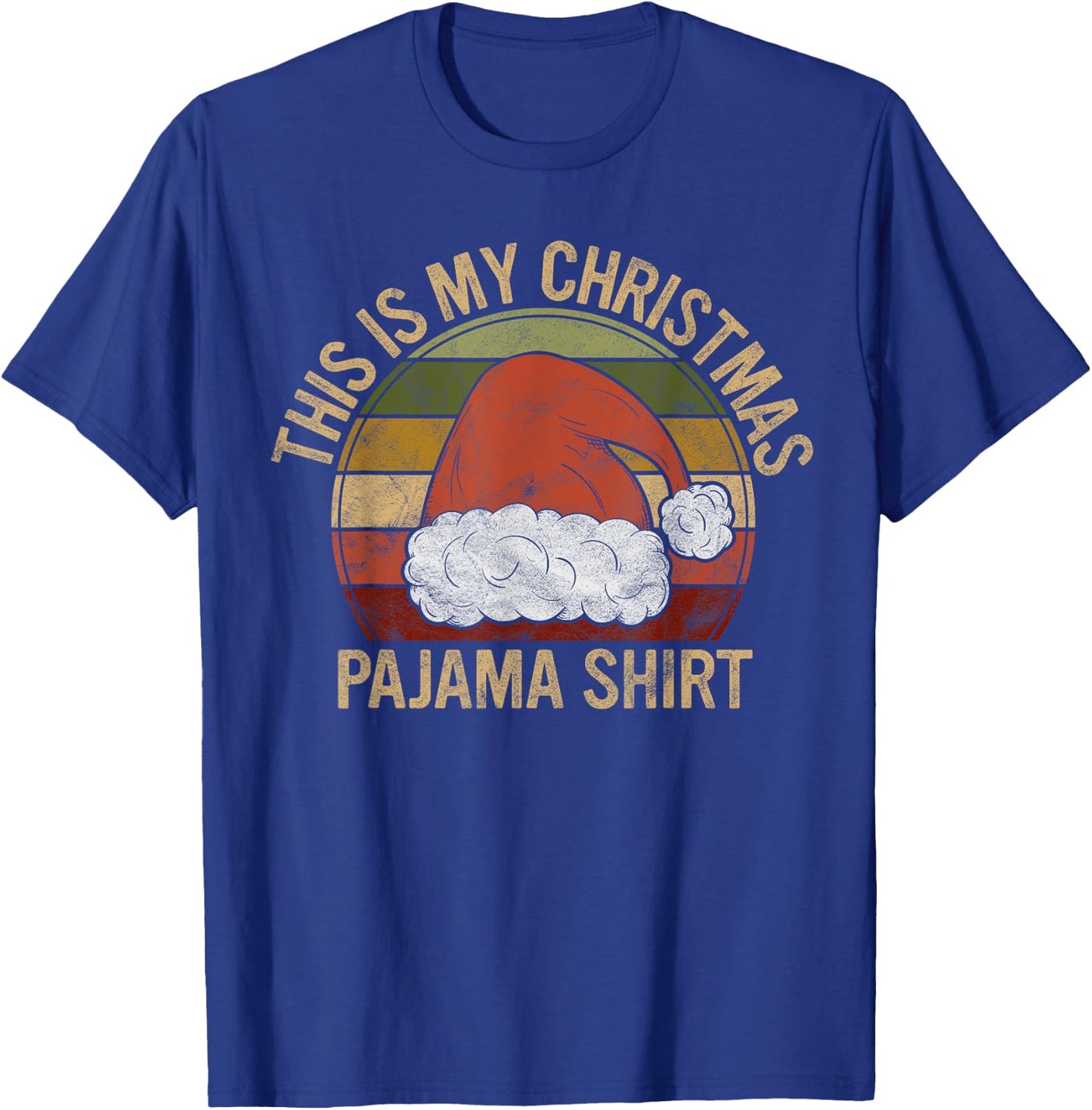 This Is My Christmas Pajama Shirt Gift Funny Xmas Costume T-Shirt - T-Shirt | Royal