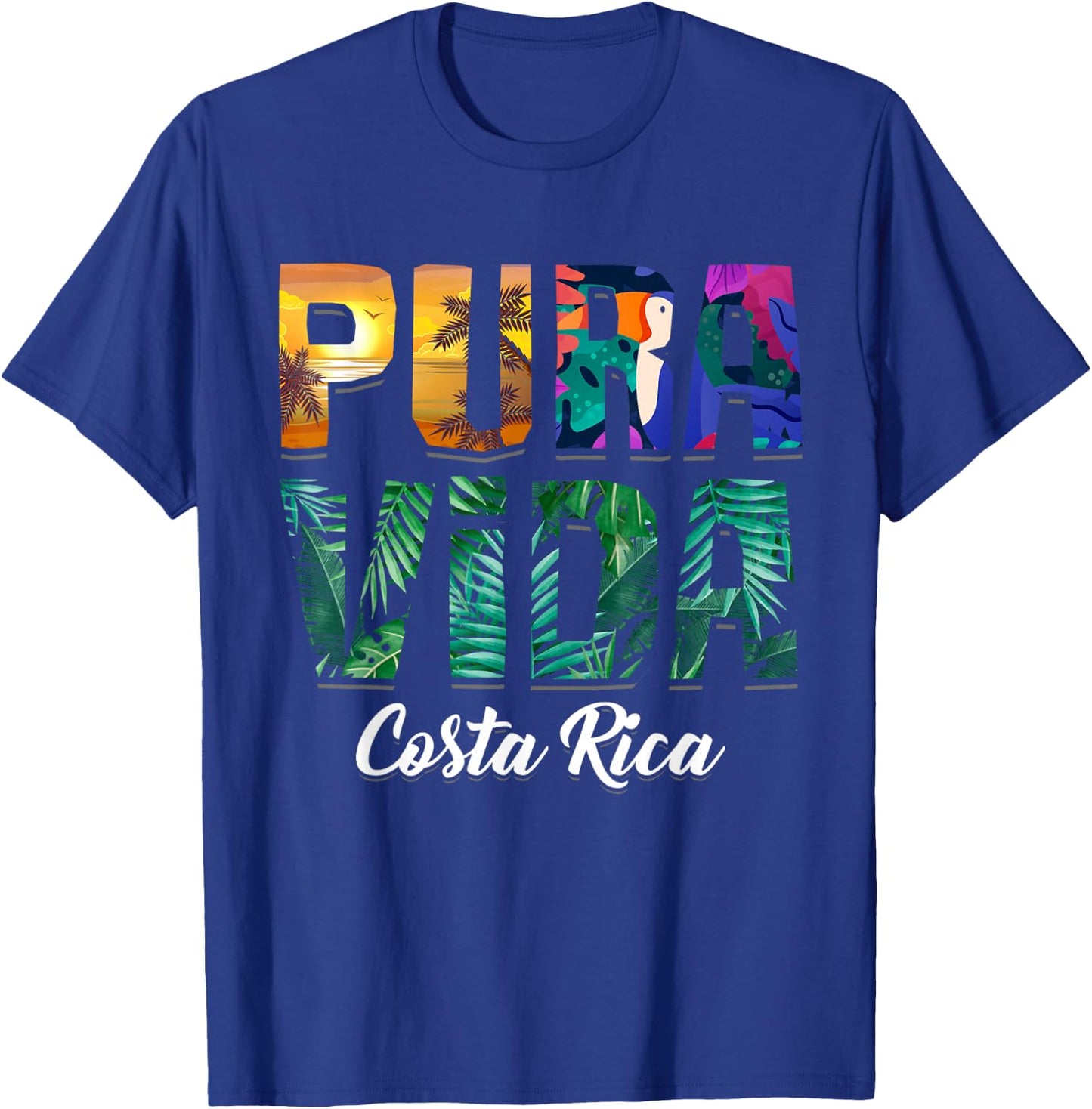 Pura Vida Costa Rica Souvenir - Cool Central America Travel T-Shirt - T-Shirt | Royal