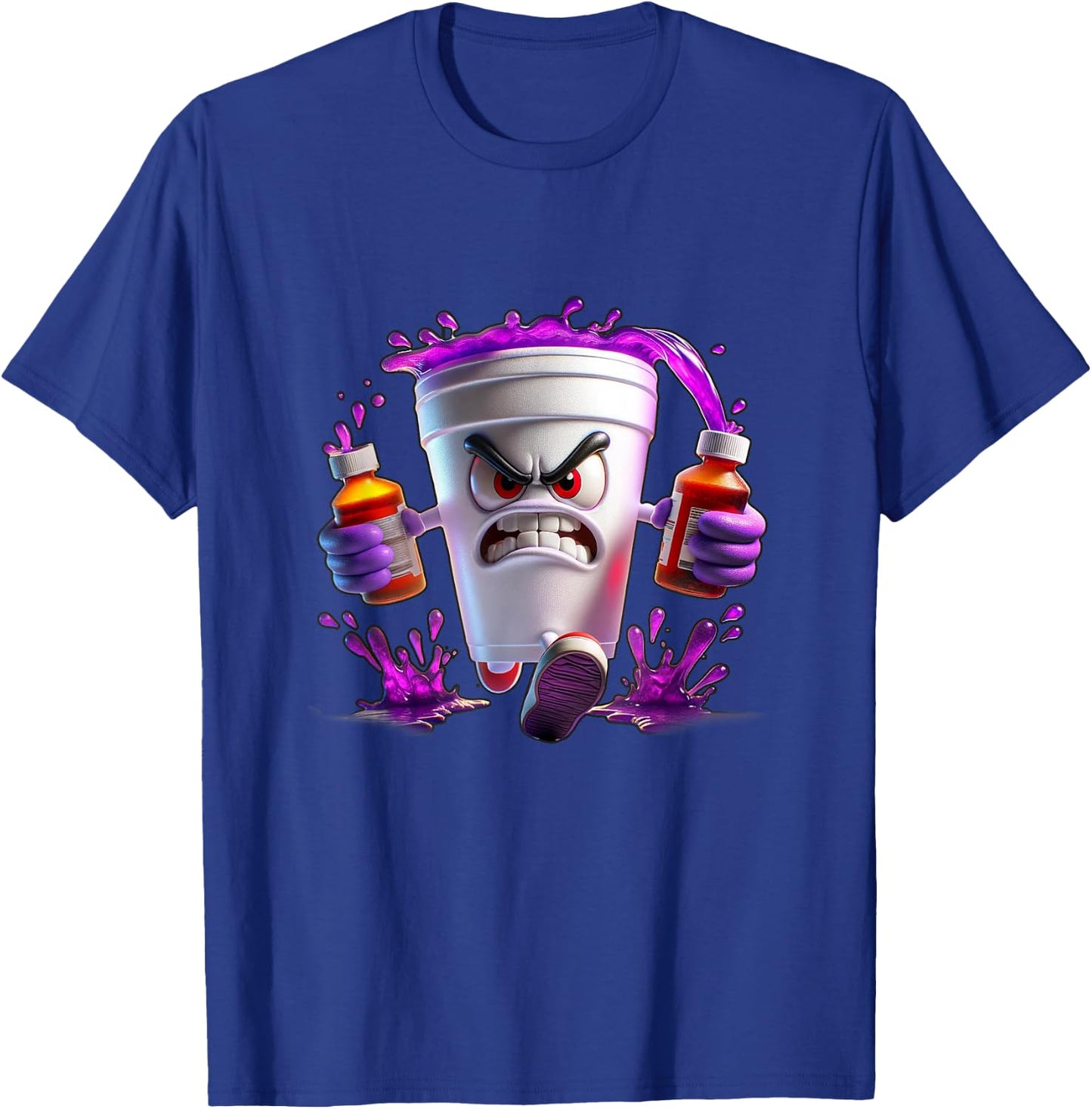 Lean shirts, Purple Drank, Dirty Double cup, Lean Line T-Shirt - T-Shirt | Royal