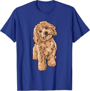 Cute Cockapoo Dog Illustration Cockapoo Owner Love T-Shirt - T-Shirt | Royal