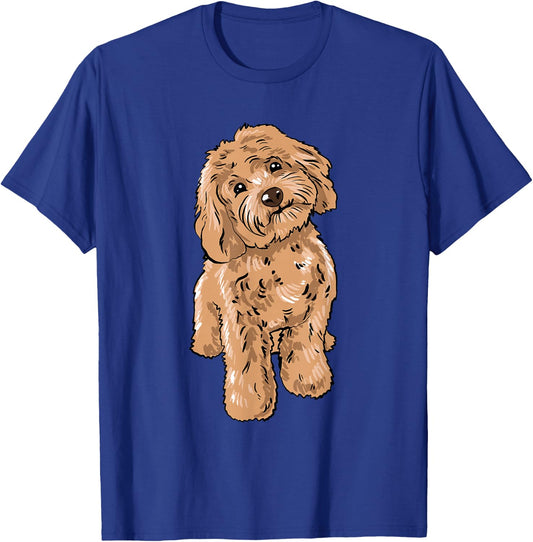 Cute Cockapoo Dog Illustration Cockapoo Owner Love T-Shirt - T-Shirt | Royal
