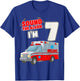 7th Birthday Medical Ambulance EMT 7 Years Old EMS Paramedic T-Shirt - T-Shirt | Royal