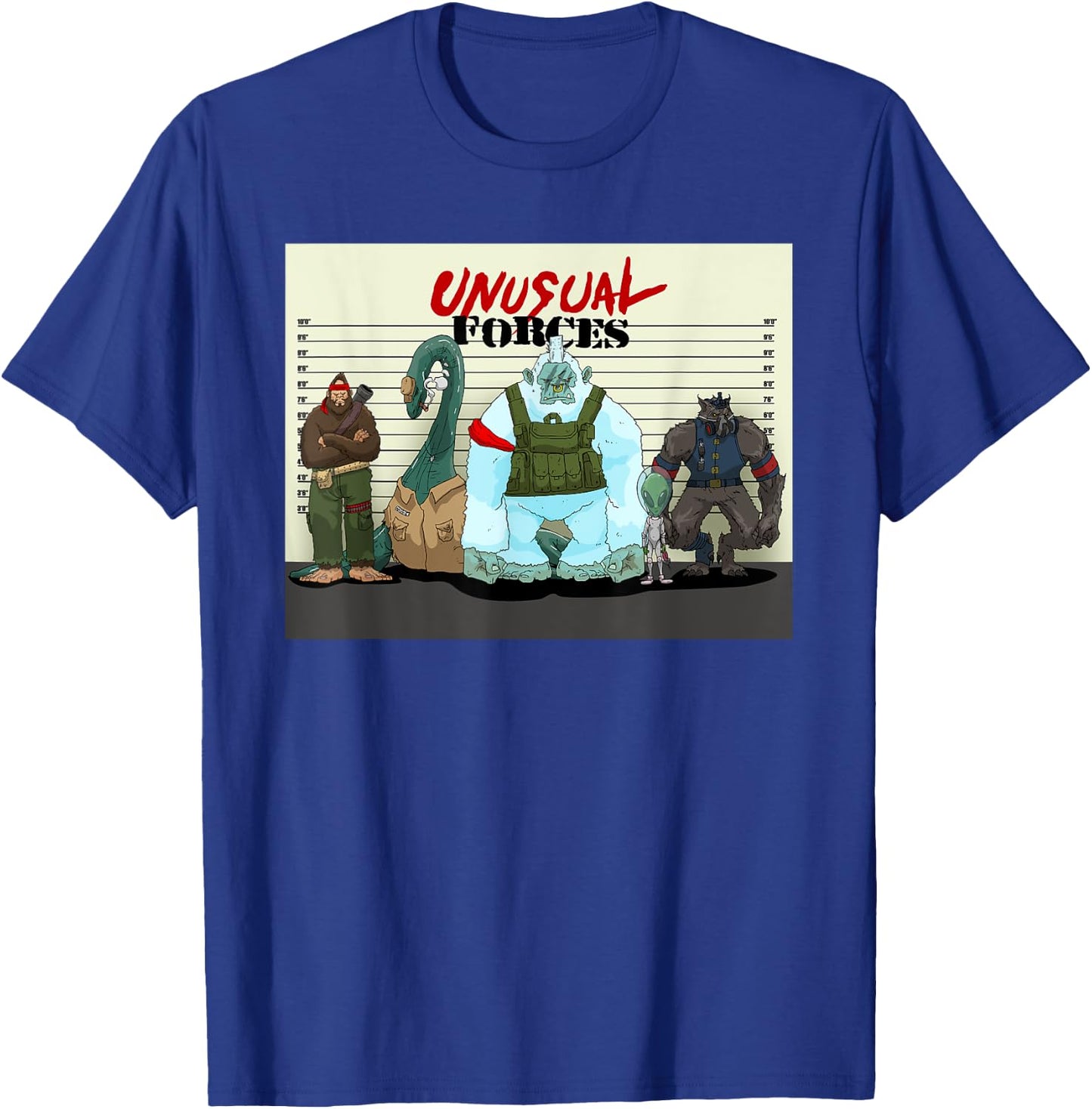 Funny Bigfoot Alien Lochness Monster Werewolf Cryptozoology T-Shirt - T-Shirt | Royal