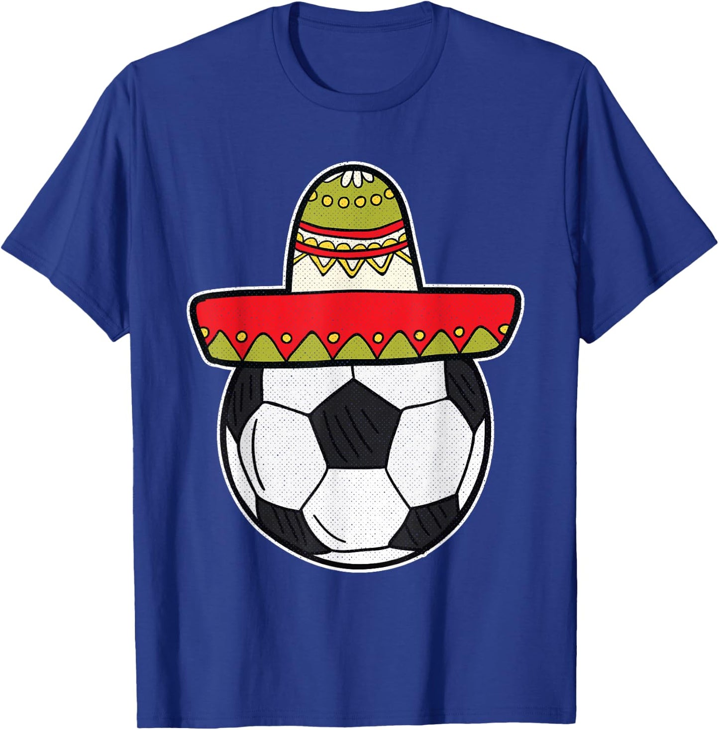 Soccer Cinco De Mayo Cool Sombrero Party Mexican Fiesta T-Shirt - T-Shirt | Royal