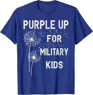 Purple Up for Military Kids - Month of The Military Child Small T-Shirt - T-Shirt | Royal